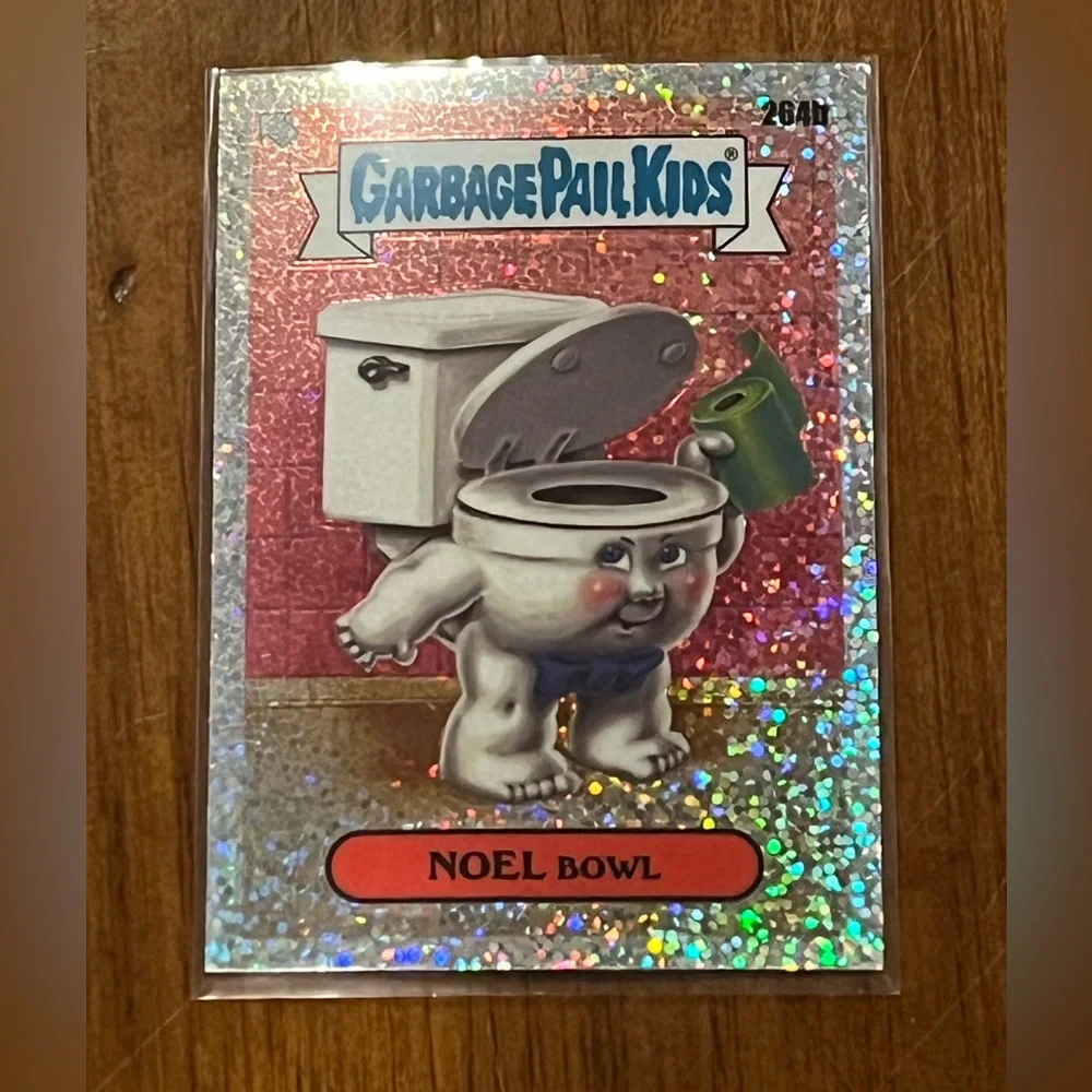 Garbage Pail Kids Chrome 2024 Series 7 Noel Bowl Sparkle Refractor 264B 221/299